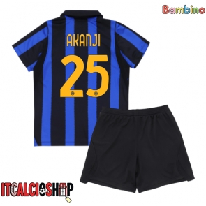 Inter Milan Manuel Akanji #25 Prima Maglia Bambino 2026-27 Manica Corta (+ Pantaloni corti)